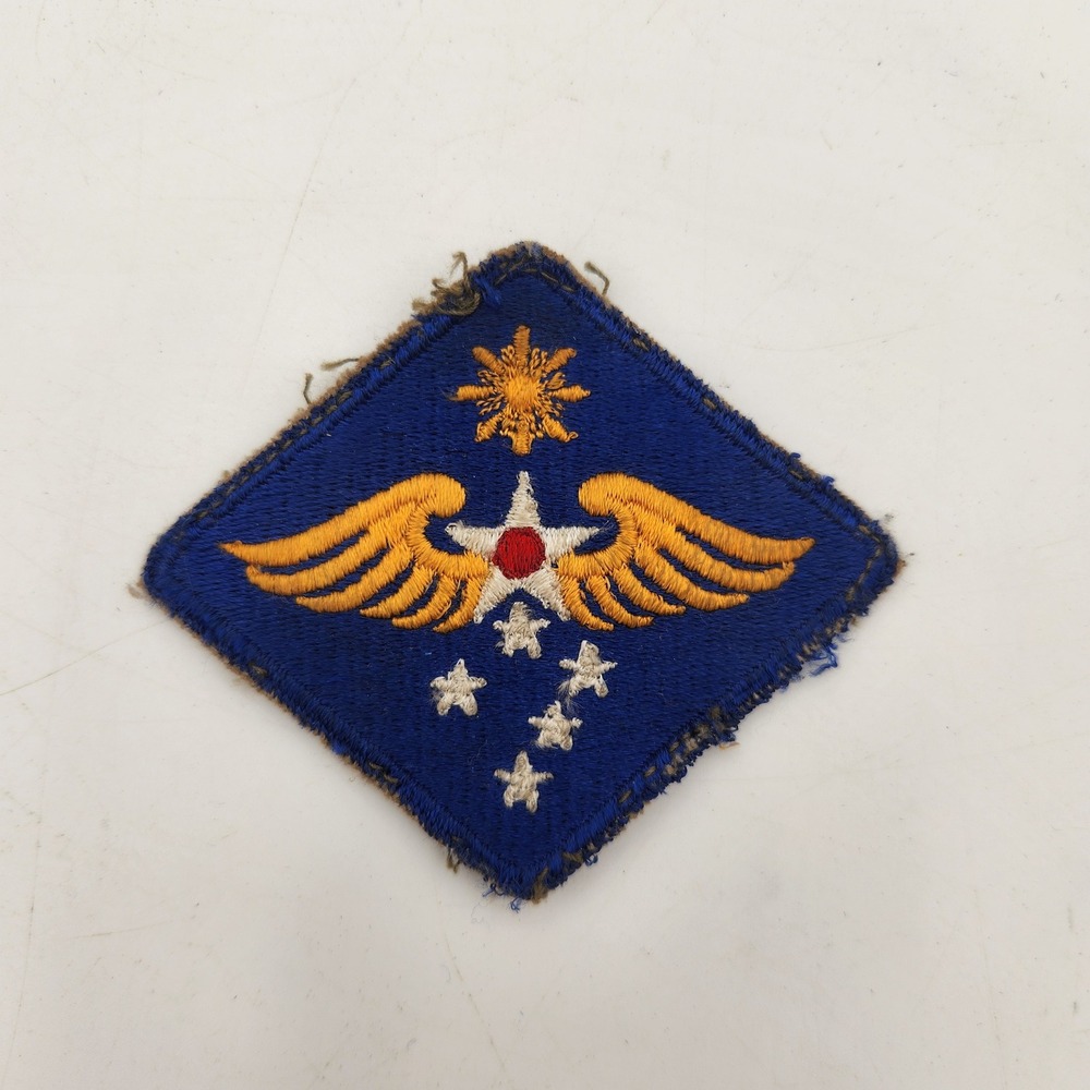 Vintage Philippine Air Force Embroidered Patch Blue Gold Wings Star‎ Diamond